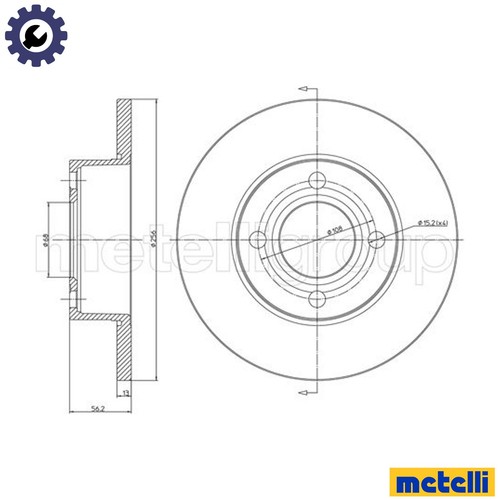 Brake disc 0233 - brake, for