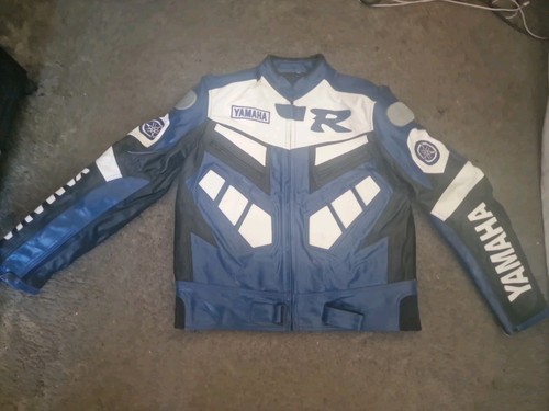 Yamaha blue motorcycle cowhide - blue,