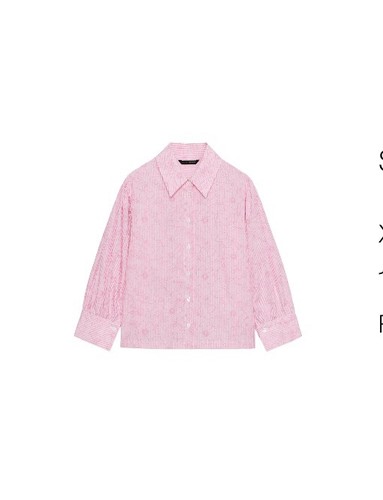 Zara pink white striped - zara,