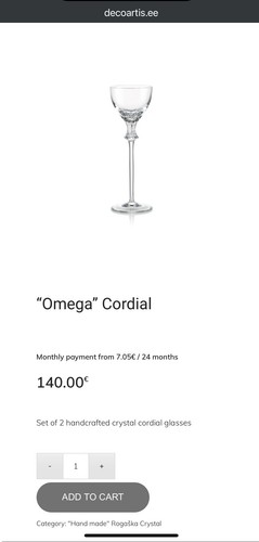 Rogaska omega crystal - rogaska,