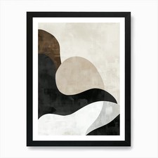 Mesquite Basin Stone Park Bauhaus M Framed Wall Art Poster Canvas Print Picture