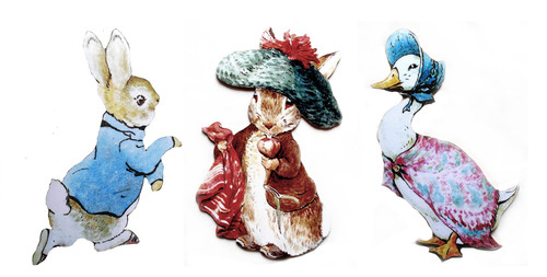 Peter rabbit plaque set - rabbit,
