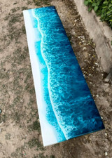 36" x 15" Epoxy Ocean Table