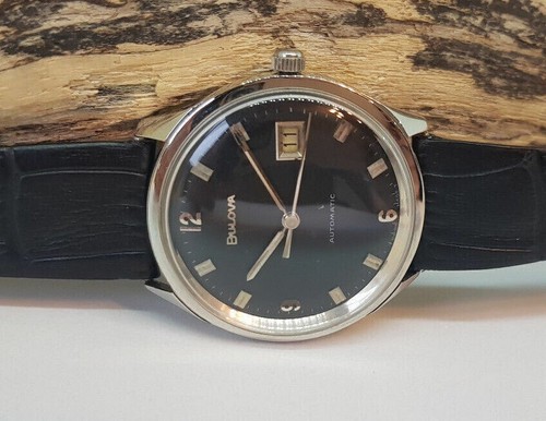Used vintage bulova black dial - black,