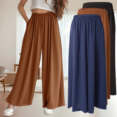 Womens wide leg trousers - leg,