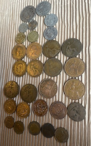 British coins from farthing - from,