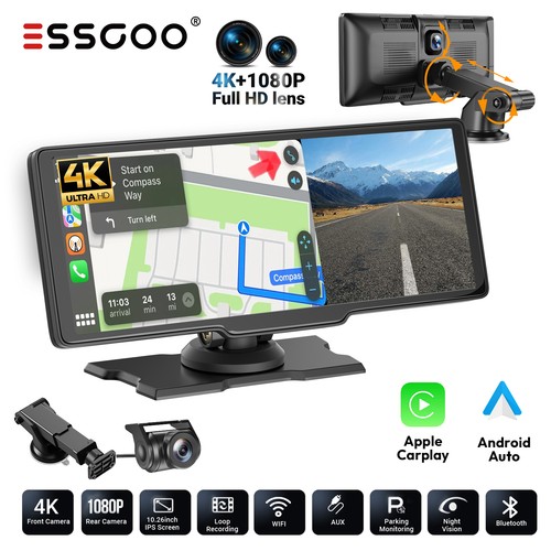 Dash cam inch front - dash, 10.26-inch