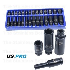US PRO 1/4" Drive 28pc Impact