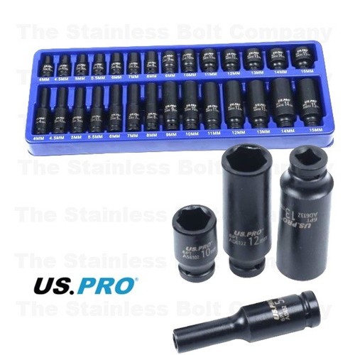 Pro drive 28pc impact - 1/4",