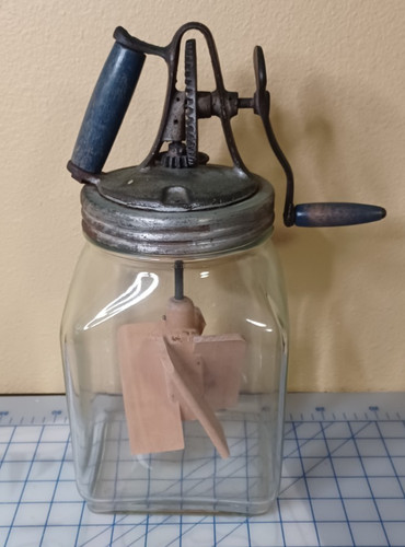 Antique butter churn - butter,