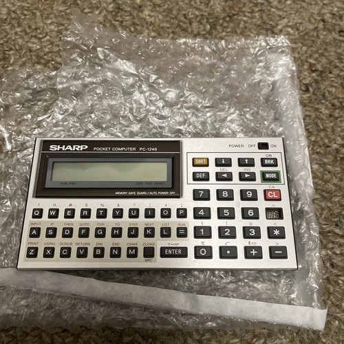 Faulty sharp pocket computer - faulty,