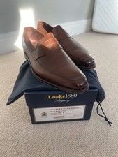 Loake Levan Loafers 1880 Legacy Men's Dark Brown Calf UK10 Made In England