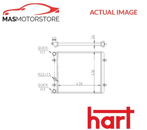 Engine cooling radiator hart - cooling,