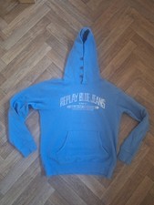 .ens Replay Blue Jeans Soft Hooded Top Pullover Hoodie Size Uk XL