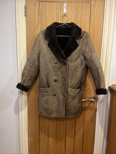 Vintage Brown Sheepskin Coat