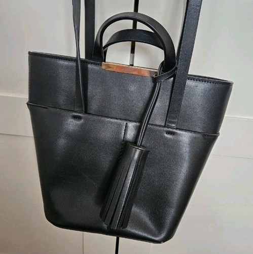 Zara faux leather bucket - , bag