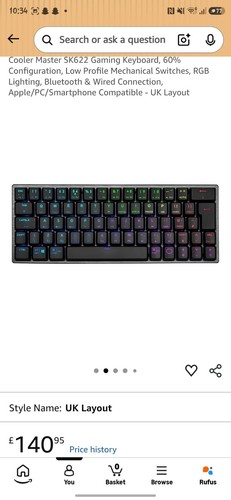 Cool master gaming keyboard - cool,