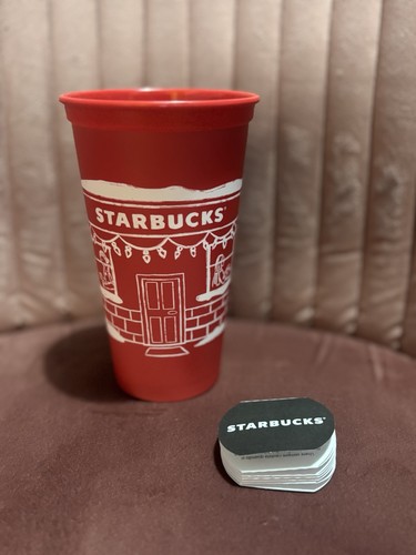 Starbucks red reusable cup - reusable,