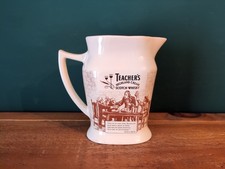 Teachers Highland Cream Scotch Whisky Wade Ceramic Water Jug Breweriana Pub Bar