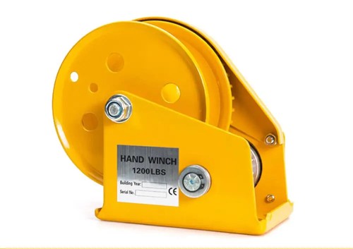 Self locking manual winch hand - self-locking,