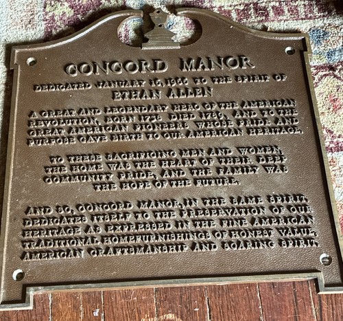 Vintage bronze plaque american - bronze,