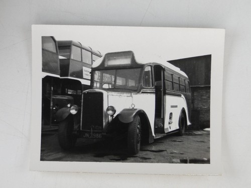 Vintage single decker bus - bus, jn