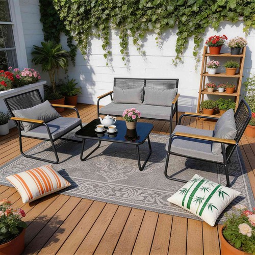 Seater rattan garden - 4-seater,