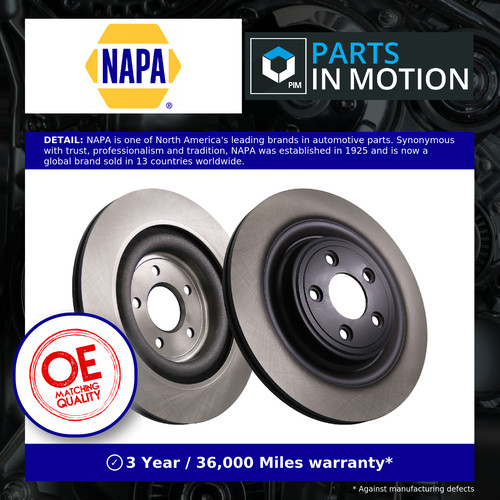 Brake discs pair - brake, vented