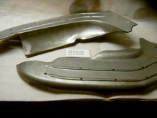 LAMBRETTA SERIES 1, 2 PRESSED REAR RUNNER BOARDS IN BARE METAL PAIR