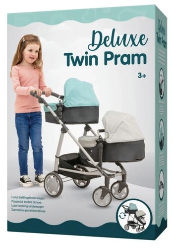 Deluxe twin pram pushchair - deluxe,