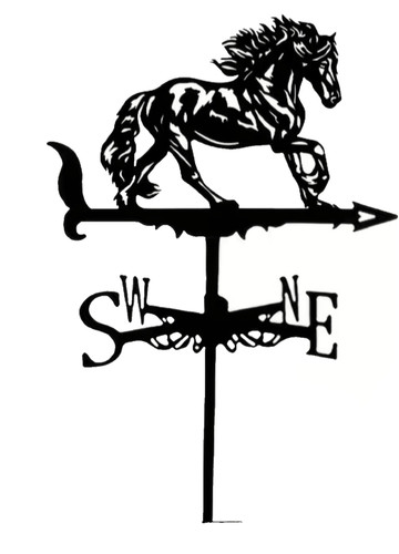 New metal running horse - metal,