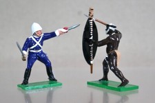 TROPHY MINIATURES HZ15 ZULU WAR DISMOUNTED LANCER & ZULU WARRIOR oe