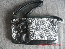 Animal print bag with rose