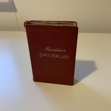 Vintage Karl Baedeker Switzerland Handbook For Travellers 1903 12th Edition