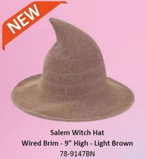 Salem Witch Hat  Wired Brim
