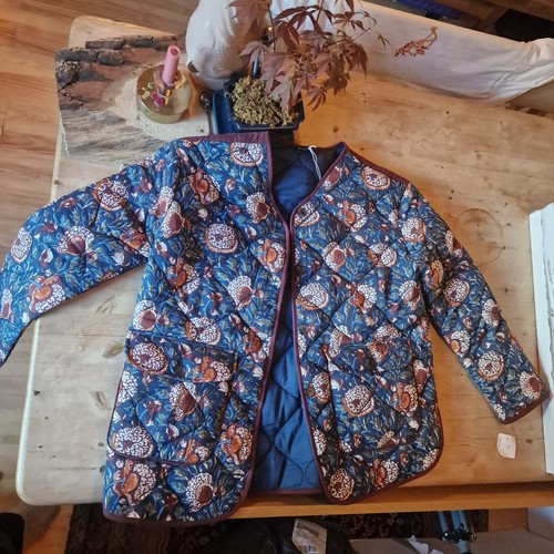 Floral quilted jacket womens - quilted,