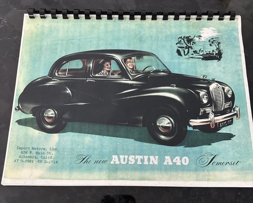 Vtg car dealership brochure - dealership,