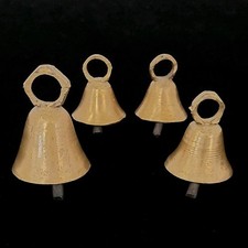 Vintage Brass  Bells Set Of 4