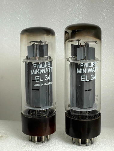 Matched pair el34 - pair, tubes