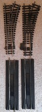 Hornby Model Railway R613 (R/H) Points & R620 Uncouplers x2 Used Track -OO Gauge