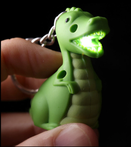 Dinosaur keyring led - torch,