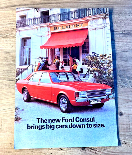 Ford consul launch 1970s - ford,