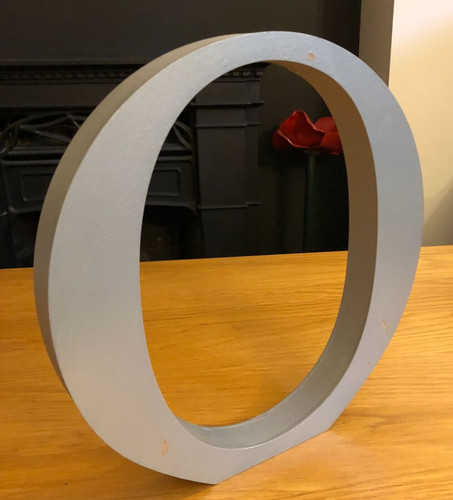 Large wooden letter - letter, 'o'