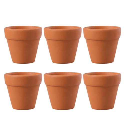 6pcs small terracotta clay - small,