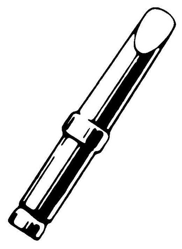 Round sloped soldering iron - round,
