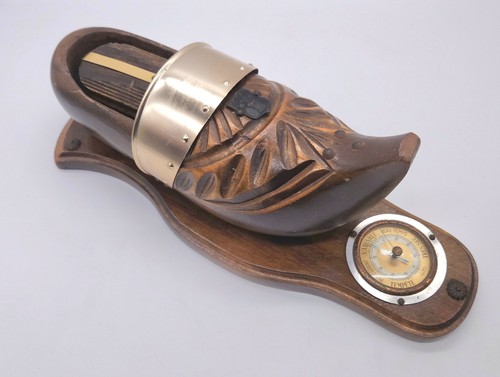 Vintage french wooden clog - vintage,