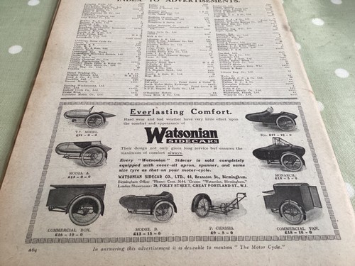 Watsonian whitley sidecars - whitley,