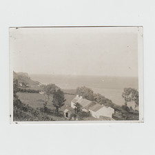 Irish seaside cottages, sepia