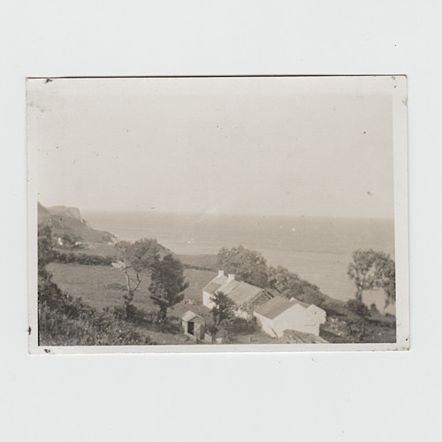 Irish seaside cottages sepia - cottages,,