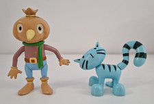 Bob The Builder Figures - Spud the Scarecrow and Pilchard the Cat (missing foot)